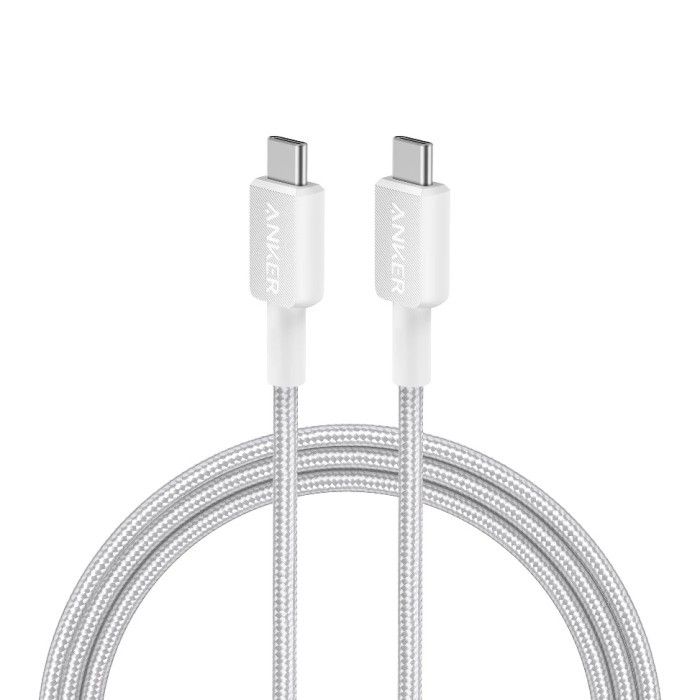 Anker 322 Câble USB-C vers USB-C (6ft Braided) Blanc