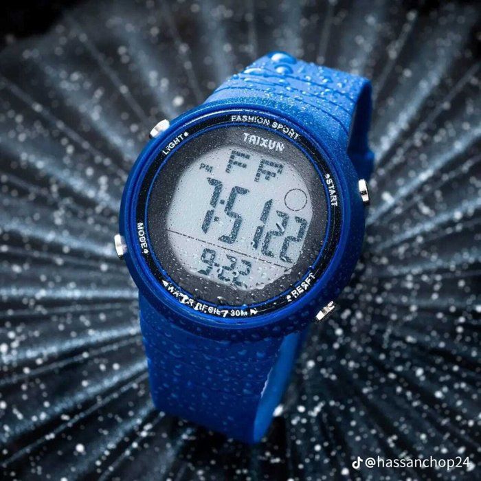 Montre Sport - Taixun - Numérique - Multifonction - Résistante à l'eau 30m - LED