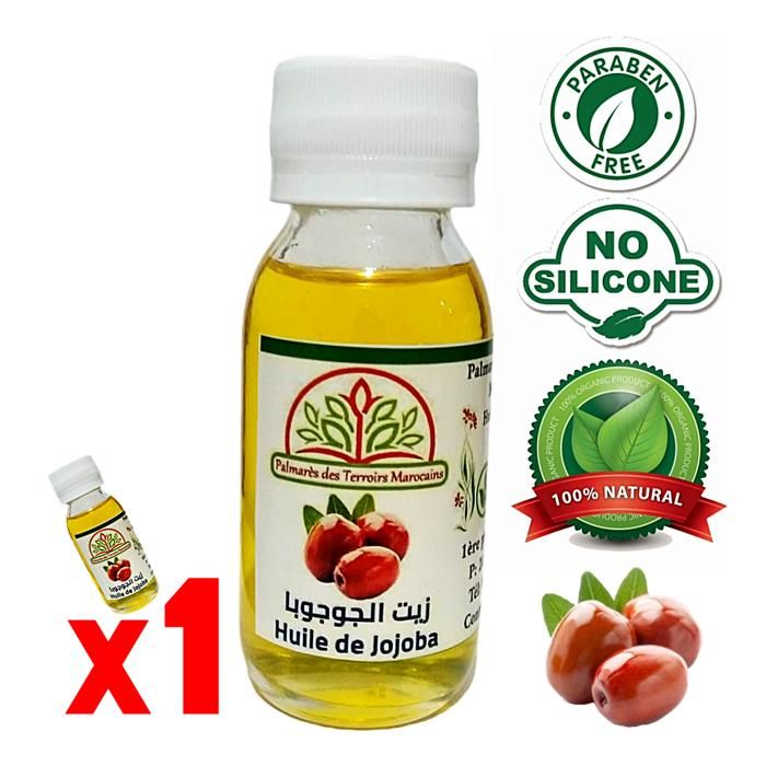 Huile végétale de Jojoba 100% naturel (soins capillaires, antirides, Antiage) 60ml