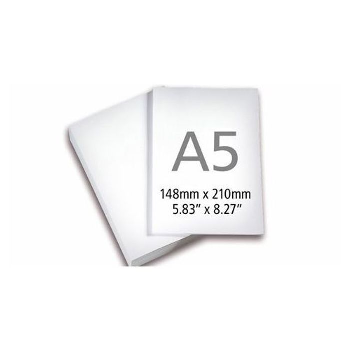 Papier A5 - Ramette de 500 feuilles papier A5 - 80 g - Blanc