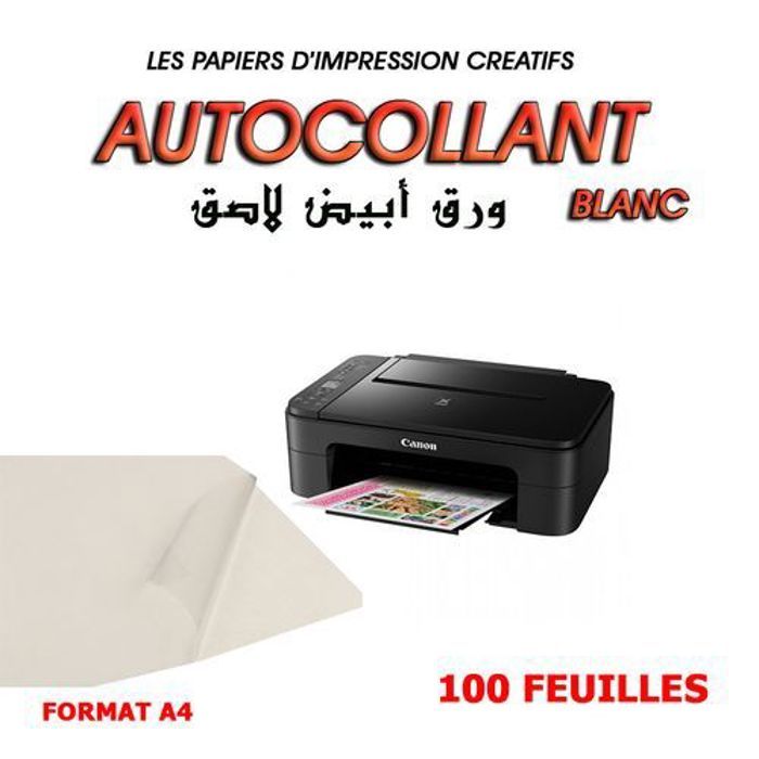 PAPIER  AUTOCOLLANT A4 Matt,