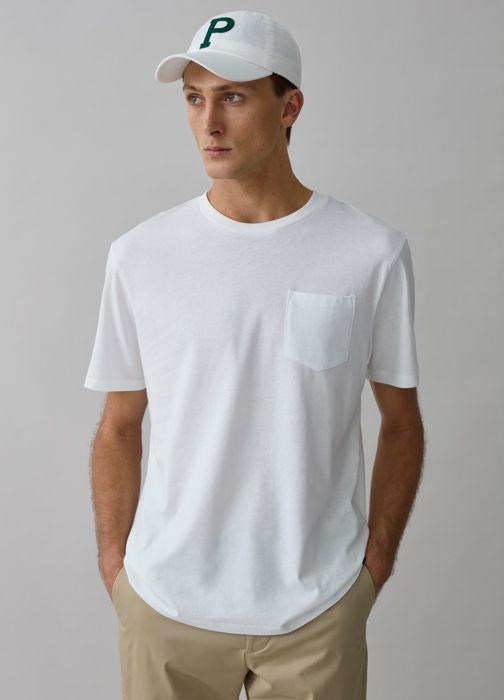 T-shirt - HOMME - Blanc Brillant - Coton Doux - Manches Courtes - Taille XXL - Marjane Mall - Image 1