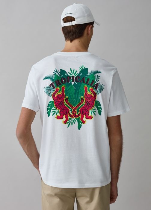 T-shirt - HOMME - Blanc Brillant - Coton Doux - Manches Courtes - Taille XXL - Marjane Mall - Image 4