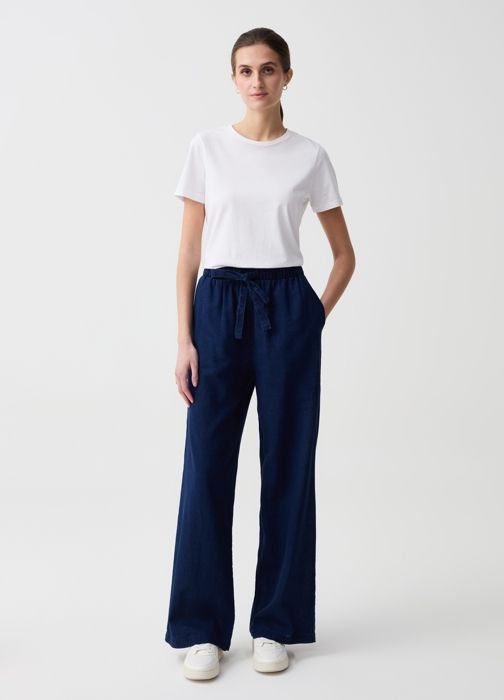 Jean Femme - OVS - Nuit Sans Lune - Bleu Foncé - Confortable - Tendance