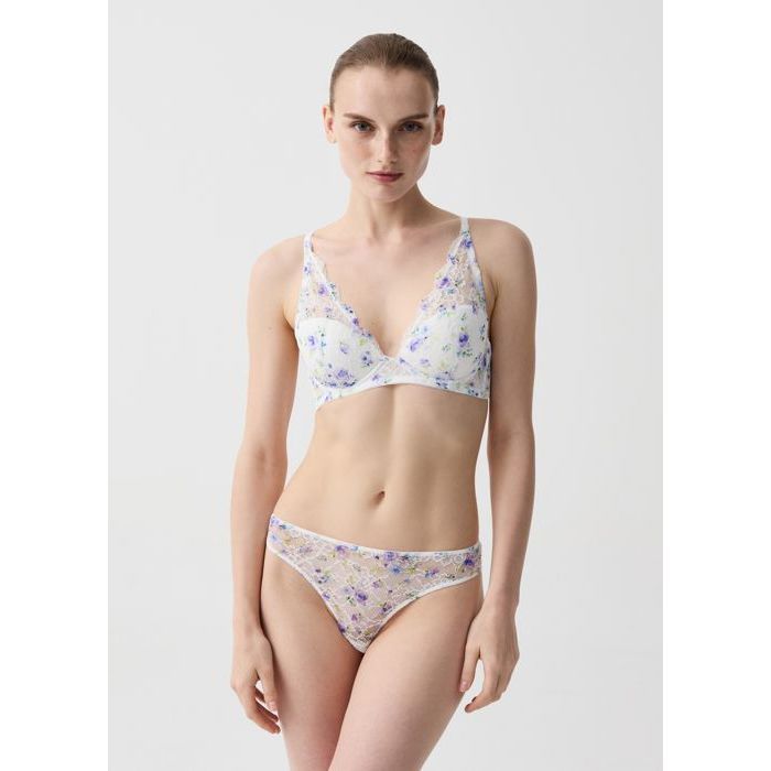Slips pour femme - OVS - Blanc brillant - Confort optimal - Tissu doux - Finition élégante