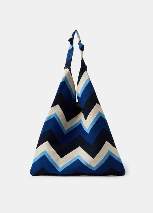 SACS-BLANC À RAYURES BLEUES