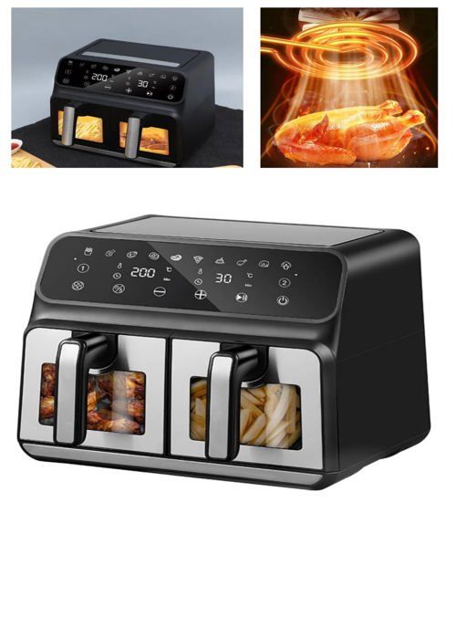 AirFryer 12L DualZone 6-en-1 – Friteuse à air intelligente pour une cuisson saine et polyvalente