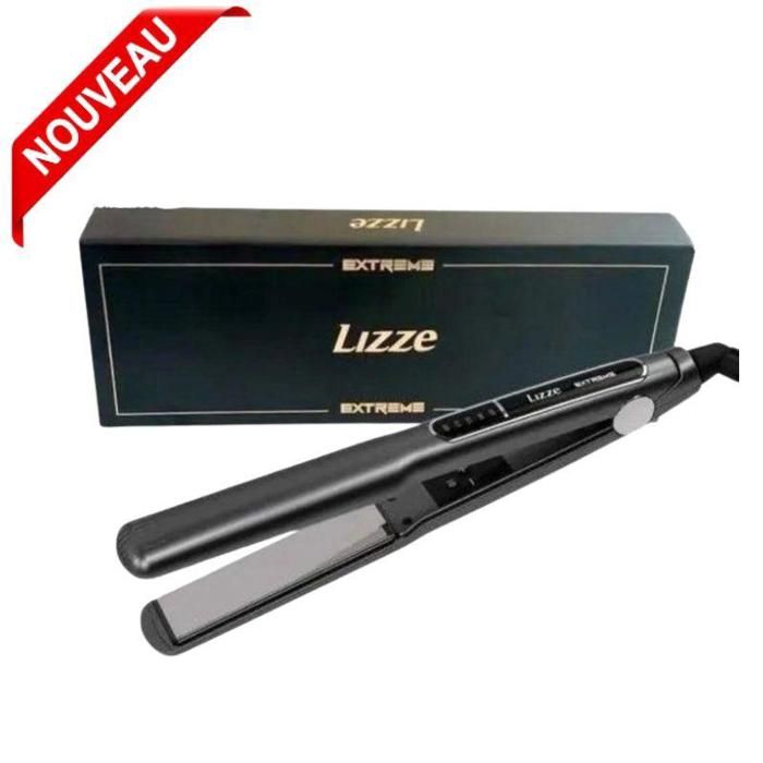 Lisseur cheveux - LIZZE - Extreme - Plaques en titane  - Affichage LED  + Blush cadeau