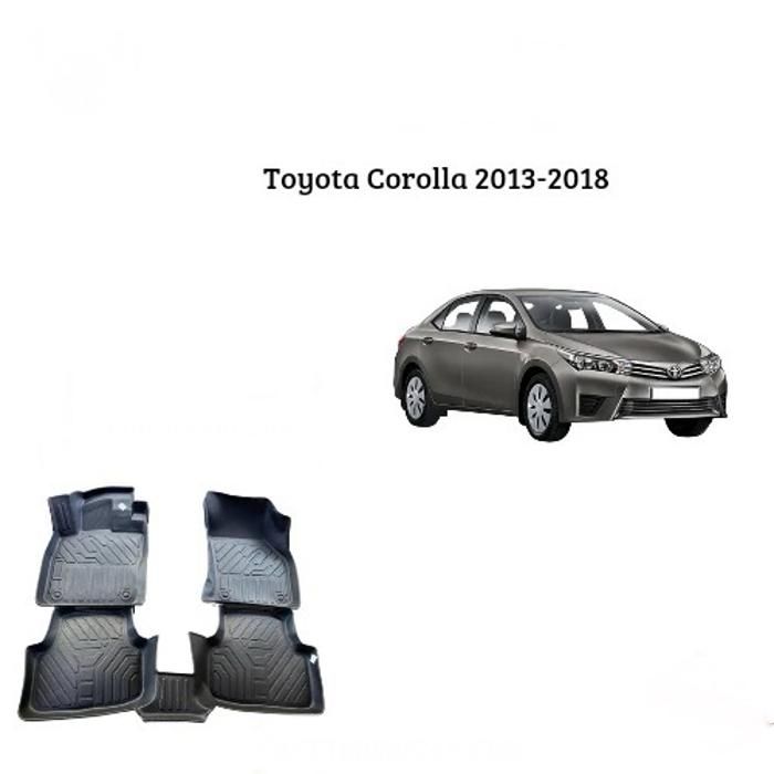 Tapis sur mesure - Toyota - Corolla 2013-2018 - TPE - Antidérapant - Résistant aux intempéries