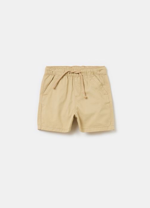Pantalon - OVS - COURT BEIGE UNI - Beige - Coupe Droite - Pour Garçon