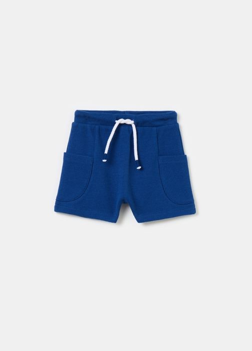 Short - OVS - Gaufré - Bleu - Bébé - Garçon