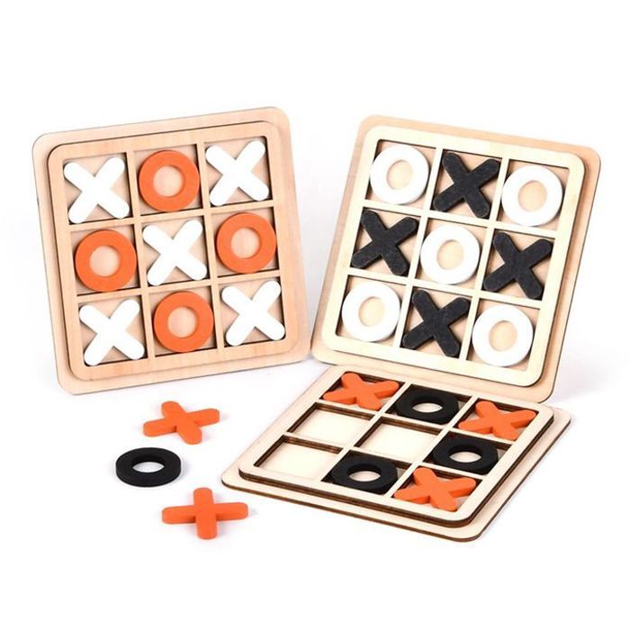 XOXO-Jeu de société en bois pour enfants,