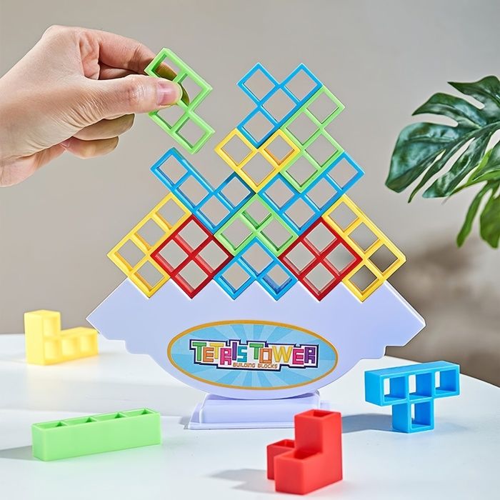 Jeu d'équilibre - Tetra Tower - Empilable - Sécurisé - Développe compétences STEM - Mixte