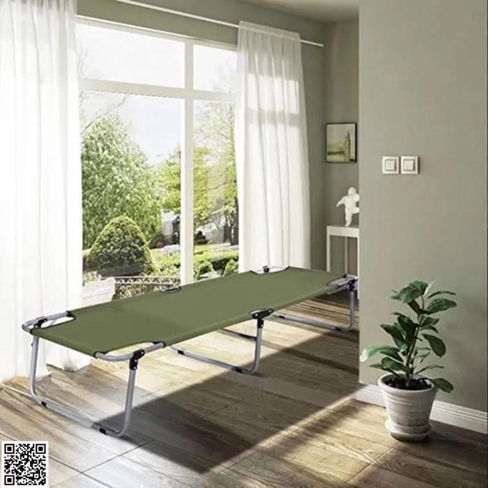 Lit Pliable Portable pour Camping avec Matelas, Idéal pour le Jardin et les Aventures en Plein Air