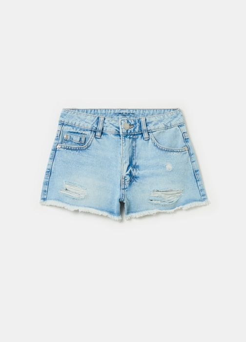 Short en denim - B - Bleu super clair - Enfant - Fille - Léger - Marjane Mall - Image 1