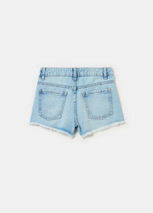 Short en denim - B - Bleu super clair - Enfant - Fille - Léger - Marjane Mall - Image 2