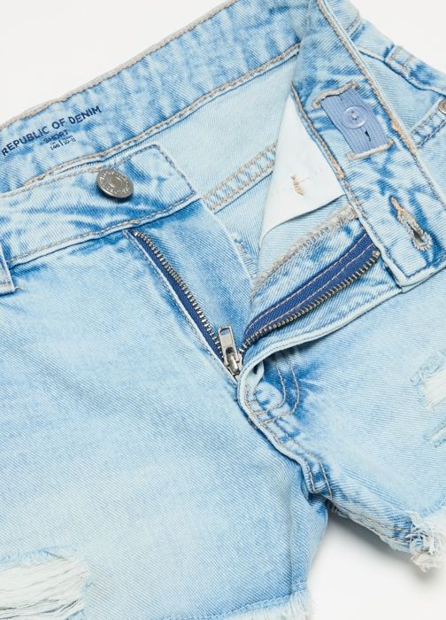 Short en denim - B - Bleu super clair - Enfant - Fille - Léger - Marjane Mall - Image 3