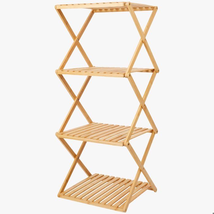 Étagère en bambou pliable