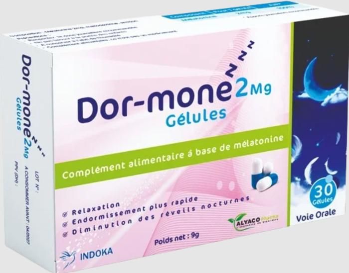 Dor-mone 2Mg boîte de 30 gélules par voie orale