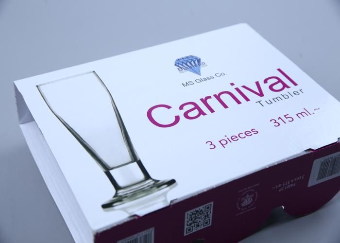 Verres à jus - GENERIC - Carnival - 315 ml - Lot de 3 - Compatible lave-vaisselle