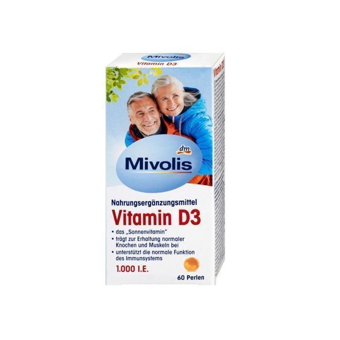 MIVOLIS - VITAMINE D3, 1000 UI - 60 pièces