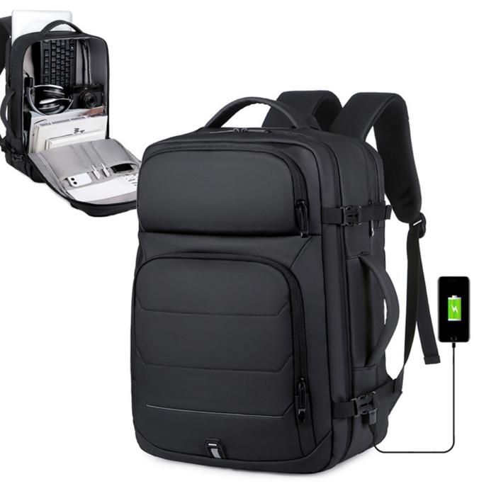Sac à dos - MARQUE - Modèle - Grande capacité - Extensible - Compartiment sécurisé pour PC