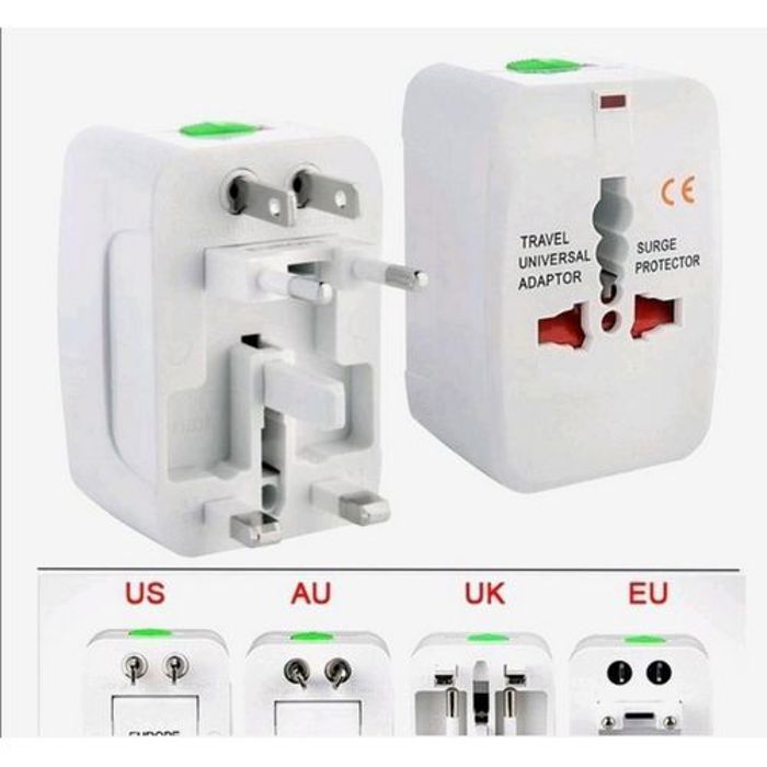 Prise Adaptateur UNIVERSEL  UK US AU EU  Convertisseur Chargeur de voyage Telephone PC Portable
