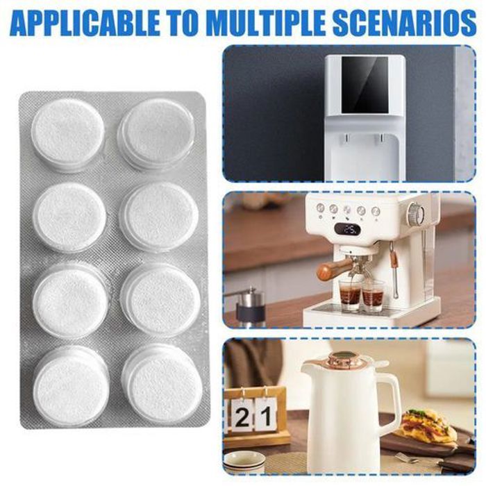 Nettoyage pour machine a cafe Espresso, cafetiere, Pastilles détartrantes comprimés détartrage