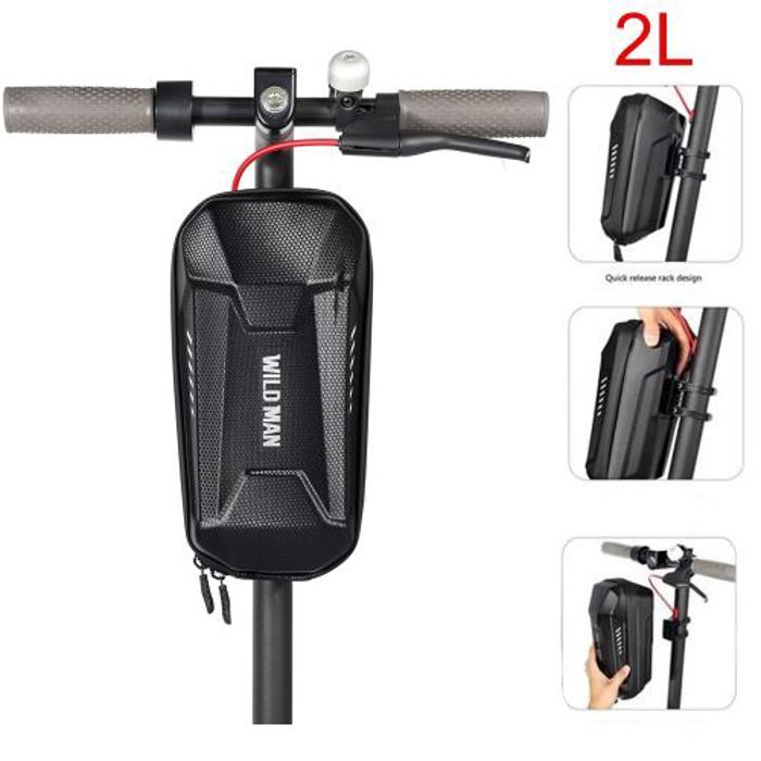 WILD MAN Sac pour Trottinette électrique ou Velo, Sac à Coque Rigide, impermeable - 2L