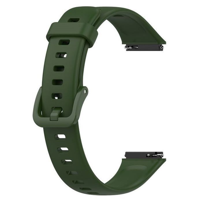 Bracelet de rechange en silicone Vert Foncé pour Huawei Band 7