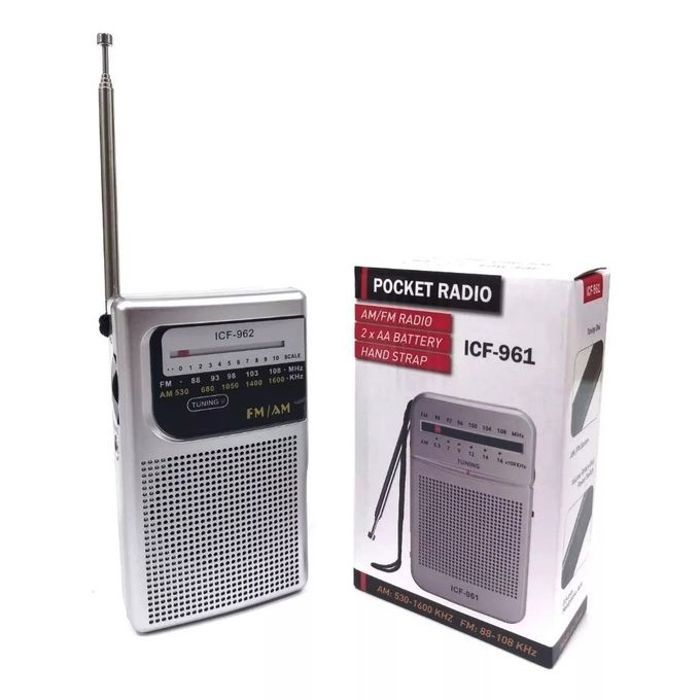 Radio a pile AA portable de poche AM FM avec haut-parleur et prise casque
