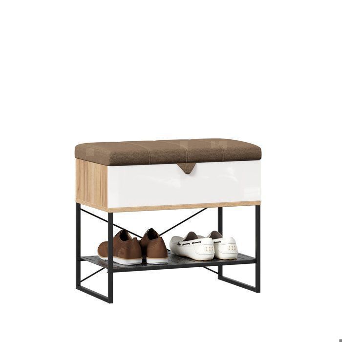 Meuble Rangement chaussures / Bench FIJI Blanc