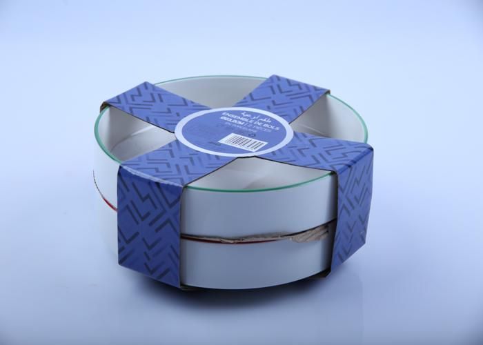 2 assiettes creuses en porcelaine avec rebord - Couleur - 23,5 cm