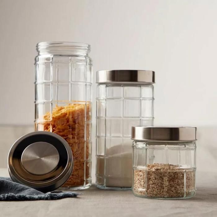 Set 2 bocaux en verres résistant 2,5l et 2L