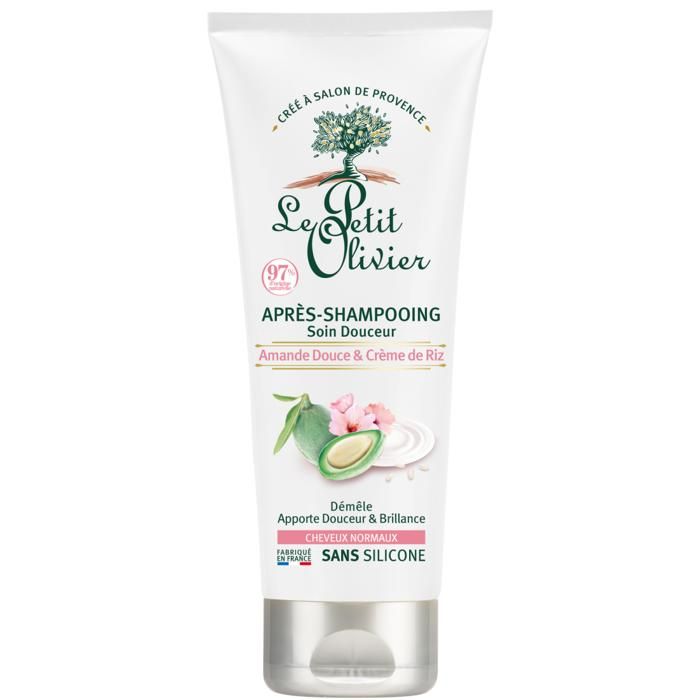 Après-shampooing Douceur- Amande douce et crème de riz- Sans silicone - 200ml