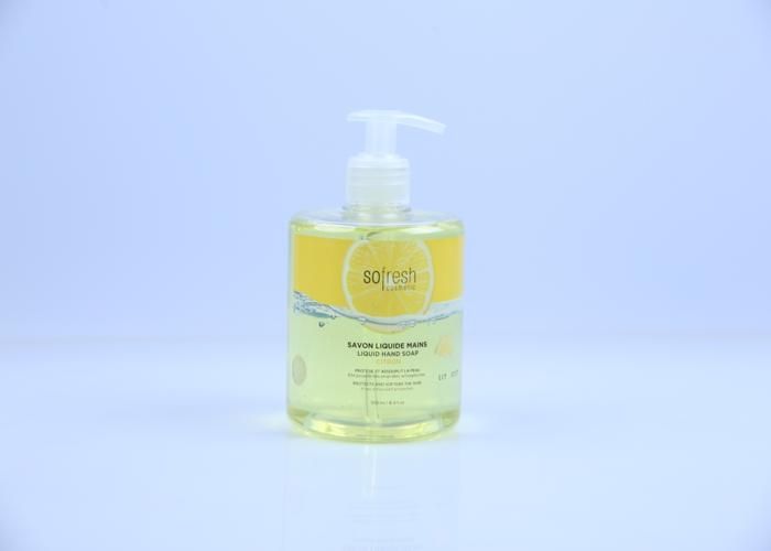 Savon Liquide - SOFRESH - Citron - 500ml - Rafraîchissant - Parfumé