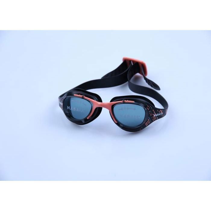 Lunettes de Natation - 100 - Xbase L - Noir et Orange - Design Ergonomique - Confort Optimal