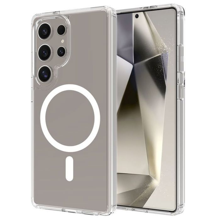 Coque - GENERIC - Samsung Galaxy S25 Ultra - Compatible MagSafe - Transparente - Ultra-fine