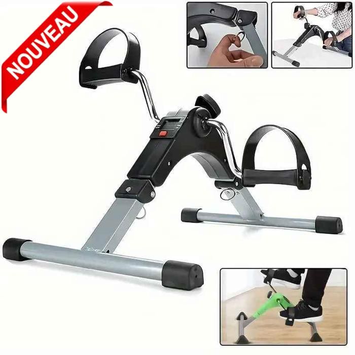 Mini Vélo d'Appartement à Pédales - Pliable - Entraînement Bras et Jambes - Mixte - Musculation - Haltérophilie