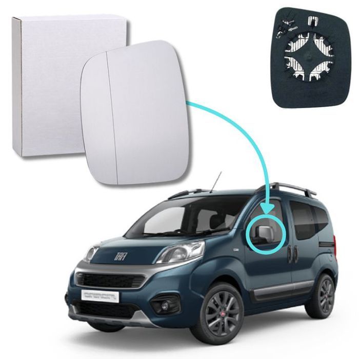 Verre Rétroviseur Gauche Fiat Fiorino