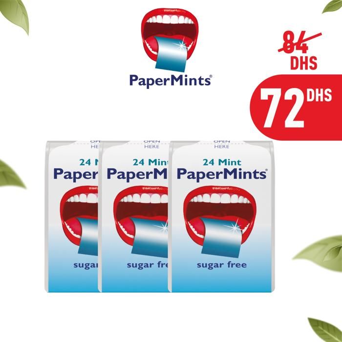Pack 3 Boites Feuilles de Menthe 72 Unités