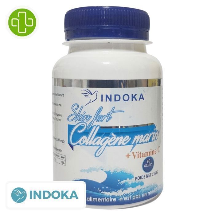 INDOKA COLLAGENE MARIN + VITAMINE C 90 GELULES