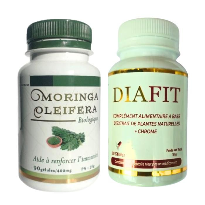 INDOKA PACK DIAFIT 60 GELULES + INDOKA MORINGA OLEIFERA 400MG 90 COMPRIMES