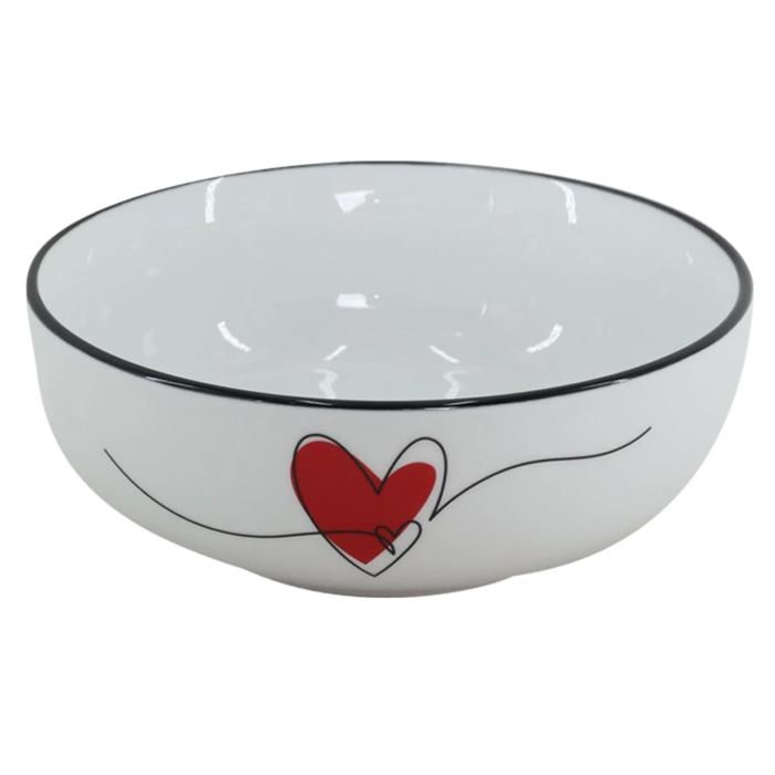 Bol en Porcelaine 510ml VC Dessin Love 2 Faces