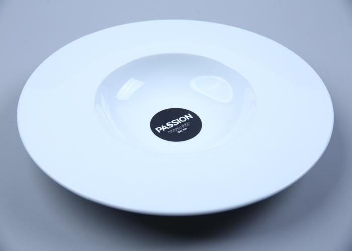 Assiette Creuse - GENERIC - Collection Luna - 29cm - Porcelaine - Blanc