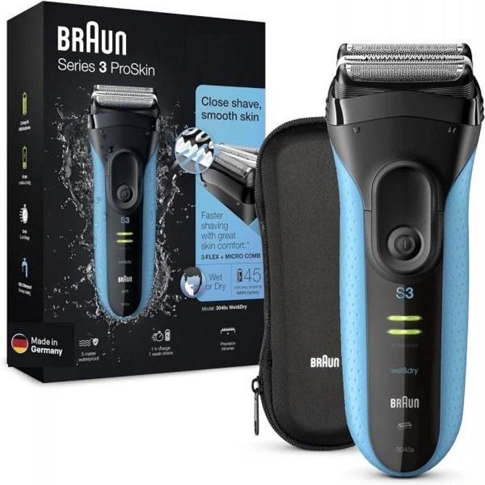 Rasoir electrique Braun 3045s Series 3 ProSkin pour homme