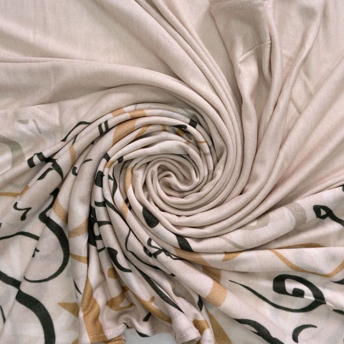 Châle OLGA Calligraphie Beige Vanilla