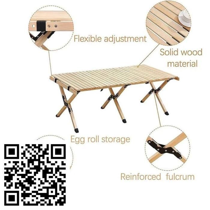 Table pliante de camping, idéale pour les activités en extérieur