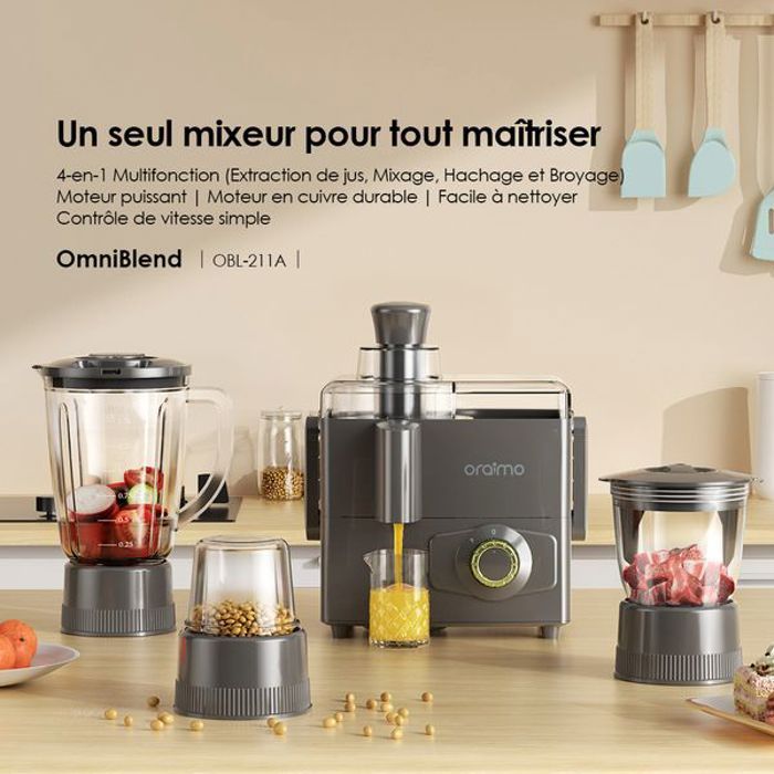 oraimo OmniBlend Mixeur 4 en 1