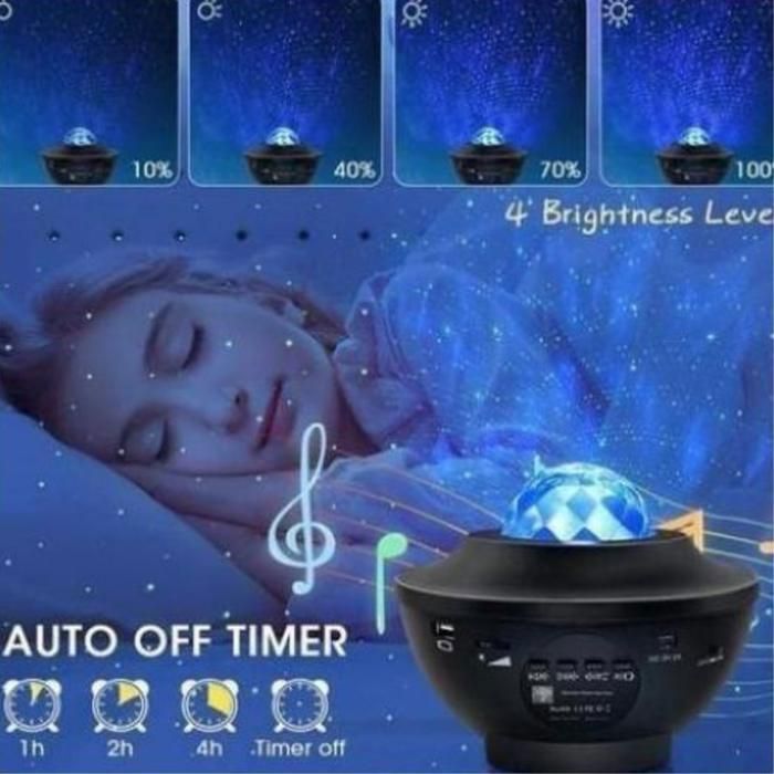 LED Galaxy Light Projector avec haut-parleur de musique